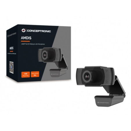 Conceptronic AMDIS01B webcam 2 MP 1920 x 1080 Pixel USB 2.0 Nero