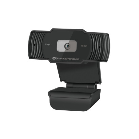 Conceptronic AMDIS 1080P FHD webcam 1920 x 1080 Pixel USB 2.0 Nero