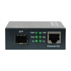 LevelOne GVT-2012 convertitore multimediale di rete 1000 Mbit s Nero