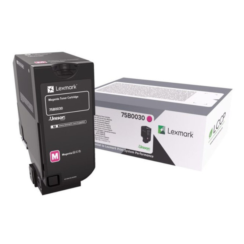 Lexmark 75B0030 cartuccia toner 1 pz Originale Magenta