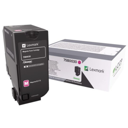 Lexmark 75B0030 cartuccia toner 1 pz Originale Magenta