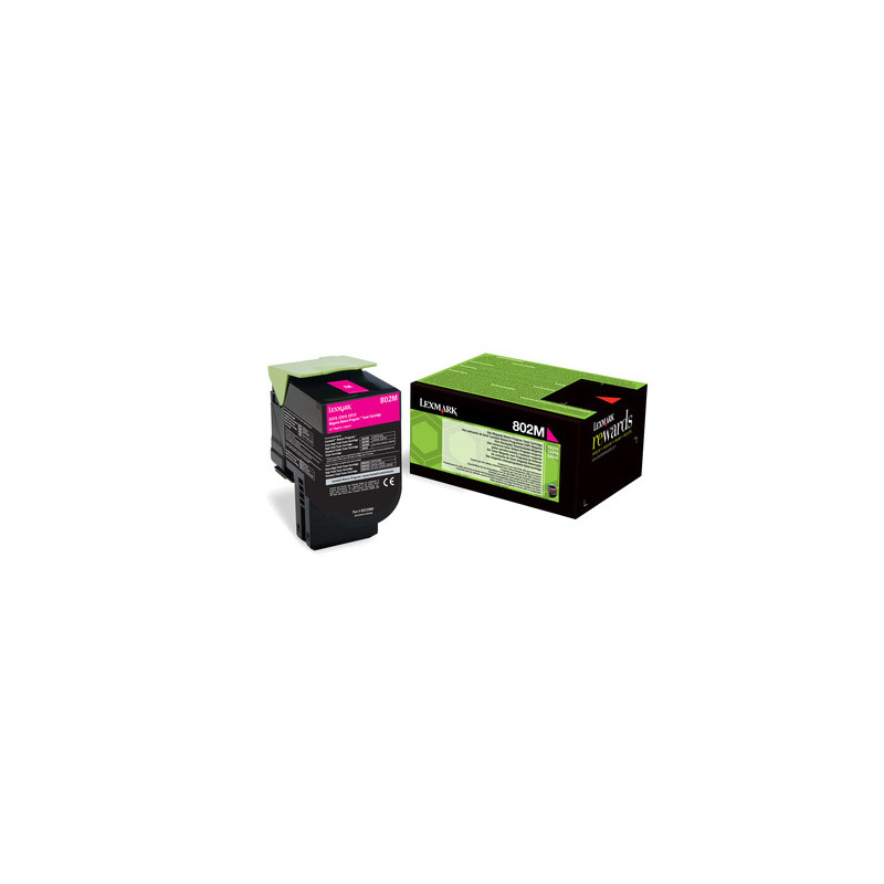 Lexmark 802M cartuccia toner 1 pz Originale Magenta