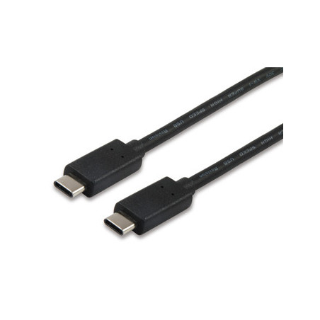 Equip 12834207 cavo USB 1 m USB 3.2 Gen 2 (3.1 Gen 2) USB C Nero