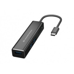 Conceptronic DONN08B replicatore di porte e docking station per laptop USB 3.2 Gen 1 (3.1 Gen 1) Type-C Nero