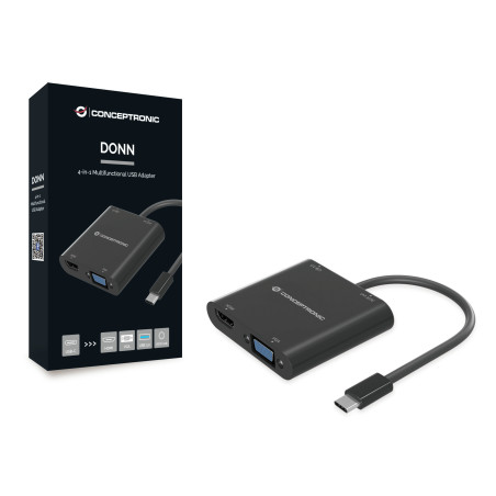 Conceptronic DONN09B adattatore grafico USB Nero