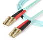 StarTech.com Cavo in fibra ottica multimodale da LC/UPC a LC/UPC OM4 da 1 m - Fibra LOMMF/VCSEL Zipcord da 50/125 µm, Reti 100G