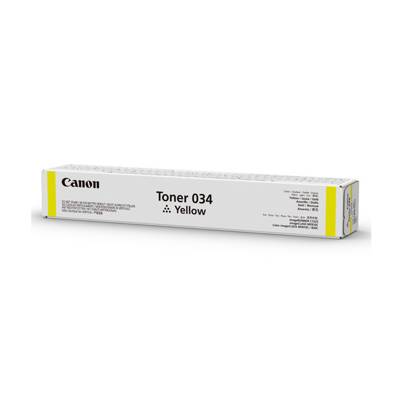 Canon 034 cartuccia toner 1 pz Originale Giallo