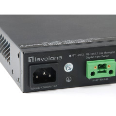 LevelOne GTL-2872 switch di rete Gestito L3 Nero