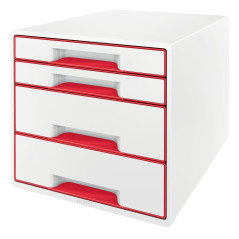 Leitz WOW CUBE Rosso, Bianco