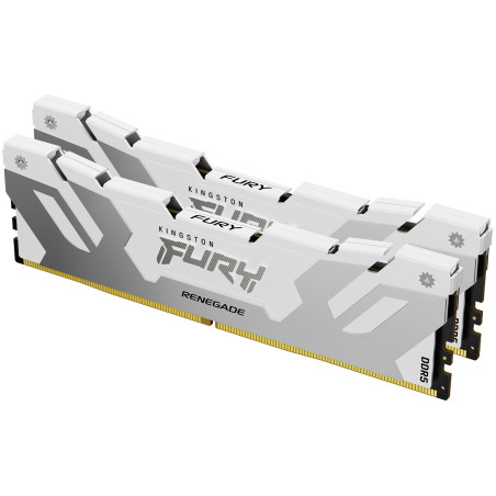 Kingston Technology FURY 32GB 6800MT s DDR5 CL36 DIMM (Kit da 2) Renegade White XMP