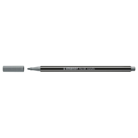 STABILO Pen 68 metallic marcatore Medio Argento 1 pz