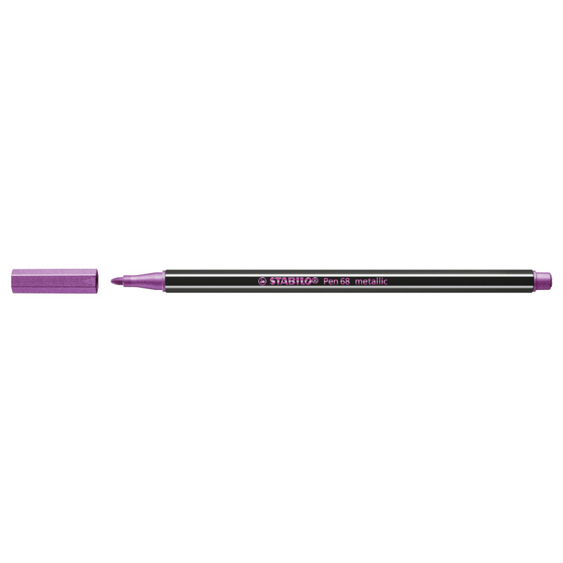 STABILO Pen 68 metallic marcatore Medio Rosa metallizzato 1 pz