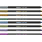 STABILO Pen 68 metallic marcatore Medio Rame, Oro, Blu metallizzato, Verde metallizato, Rosa metallizzato, Viola metallico,