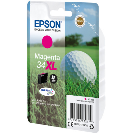 Epson Golf ball Singlepack Magenta 34XL DURABrite Ultra Ink