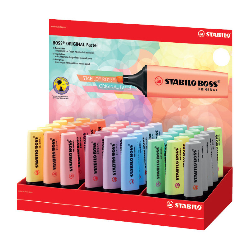 STABILO BOSS ORIGINAL Pastel evidenziatore 45 pz Punta smussata Multicolore