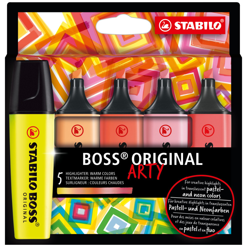 STABILO BOSS ORIGINAL evidenziatore 5 pz Punta smussata Multicolore