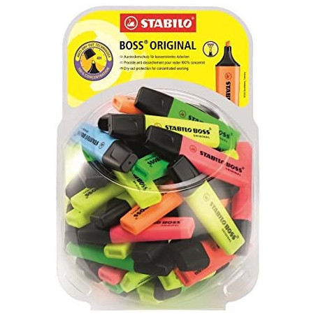 STABILO Boss Original evidenziatore 60 pz Punta smussata Multicolore