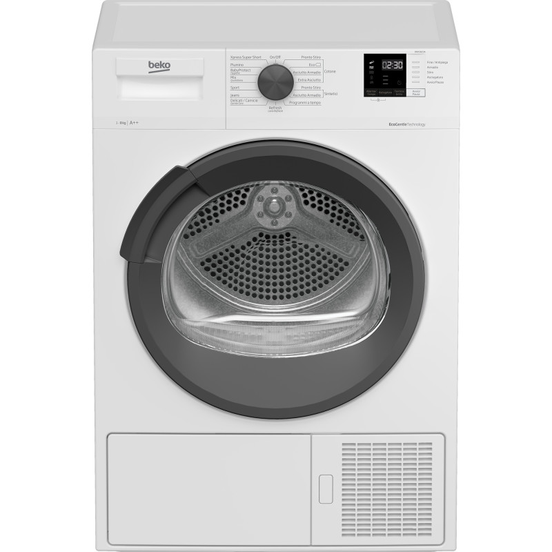 Beko DRXS823A asciugatrice Libera installazione Caricamento frontale 8 kg A++ Bianco