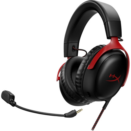 HyperX Cloud III – Cuffie da gaming (nero-rosso)