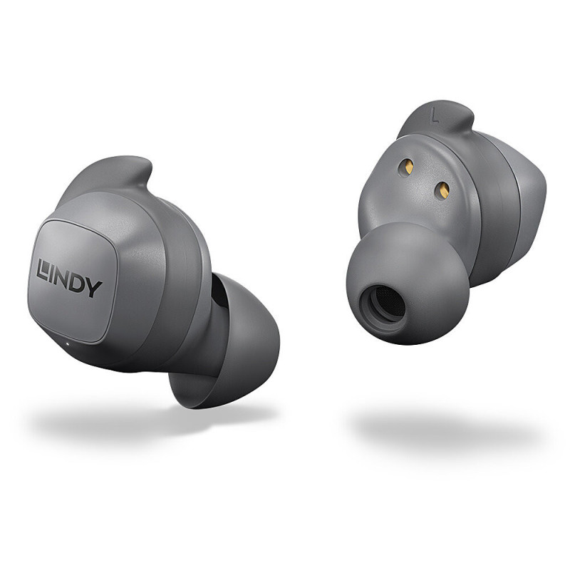 Lindy LE400W Auricolare Wireless In-ear Musica/Giornaliera USB tipo-C Bluetooth Grigio