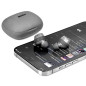 Lindy LE400W Auricolare Wireless In-ear Musica/Giornaliera USB tipo-C Bluetooth Grigio