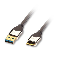 Lindy 41617 cavo USB 0,5 m USB 3.2 Gen 1 (3.1 Gen 1) USB A Micro-USB B Nero