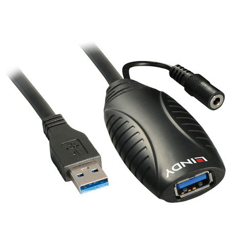 Lindy 43099 cavo USB 15 m USB 3.2 Gen 1 (3.1 Gen 1) USB A Nero