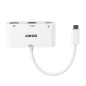 Lindy 43340 adattatore grafico USB 3840 x 2160 Pixel Bianco