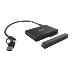 Lindy 43359 docking station per unità di archiviazione USB 3.2 Gen 2 (3.1 Gen 2) Type-C Nero