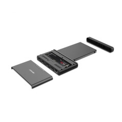 Lindy 43359 docking station per unità di archiviazione USB 3.2 Gen 2 (3.1 Gen 2) Type-C Nero