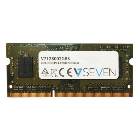 V7 V7128002GBS memoria 2 GB 1 x 2 GB DDR3 1600 MHz