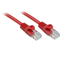 Lindy RJ-45 RJ-45 Cat6 1m cavo di rete Rosso U UTP (UTP)