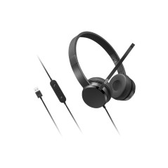 Lenovo 4XD1K18260 cuffia e auricolare Cablato A Padiglione Musica Giornaliera USB tipo A Nero