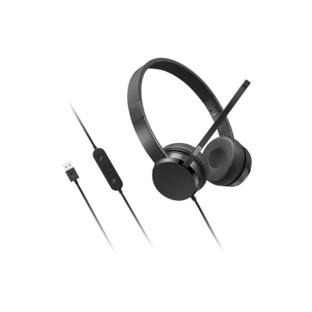 Lenovo 4XD1K18260 cuffia e auricolare Cablato A Padiglione Musica/Giornaliera USB tipo A Nero