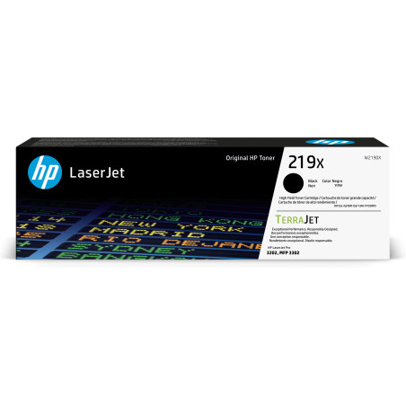 HP Cartuccia toner originale ad alta capacità LaserJet 219X nero