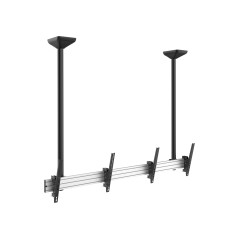 Equip 650373 Supporto TV a parete 139,7 cm (55") Nero, Argento