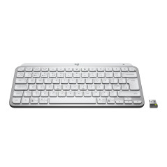 Logitech MX Keys Mini for Business tastiera Ufficio RF senza fili + Bluetooth QWERTY Inglese britannico Alluminio, Bianco