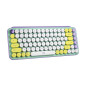 Logitech POP Keys Wireless Mechanical Keyboard With Emoji Keys tastiera Universale Bluetooth AZERTY Francese Colore menta