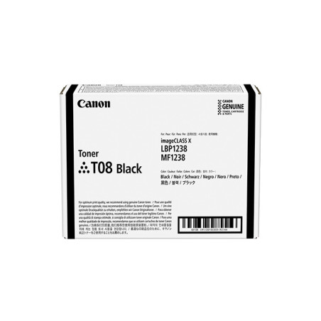 Canon TONER T08 BLACK cartuccia toner 1 pz Originale Nero