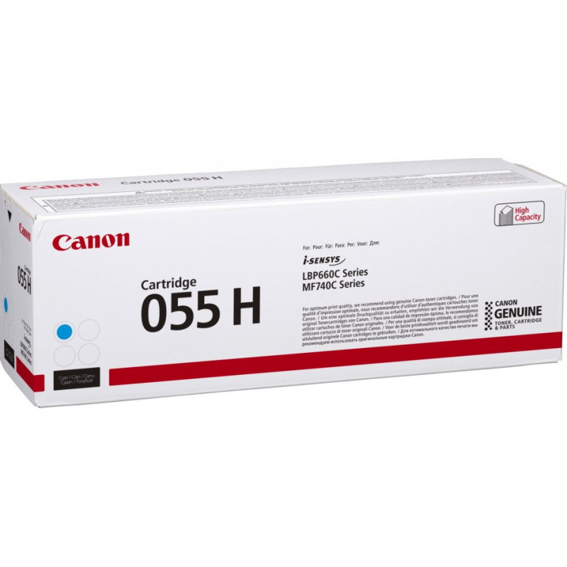 Canon 055H cartuccia toner 1 pz Originale Ciano