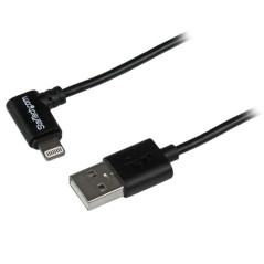 StarTech.com Cavo connettore ad angolo lightning a 8 pin Apple a USB nero da 1 m per iPhone iPod iPad