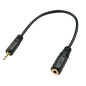 Lindy 35698 cavo audio 0,2 m 2.5mm 3.5mm Nero