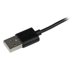 StarTech.com Cavo connettore ad angolo lightning a 8 pin Apple a USB nero da 1 m per iPhone iPod iPad