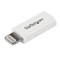 StarTech.com Adattatore connettore Micro USB a Apple Lightning a 8 pin per iPhone / iPad / iPod - Bianco