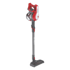 Hoover HF122RH 011 Aspirapolvere a bastone Batteria Secco Tessuto Senza sacchetto 0,9 L 170 W Rosso, Argento