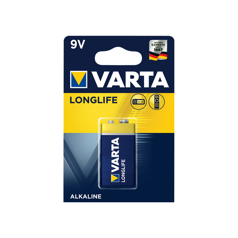 Varta Longlife Extra 9V Batteria monouso Alcalino