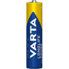 Varta Longlife Power, Batteria Alcalina, AAA, Micro, LR03, 1.5V, Blister da 4, Made in Germany