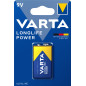 Varta Longlife Power, Batteria Alcalina, 9V, E-Block, 6LP3146