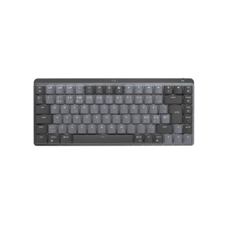 Logitech MX Mini Mechanical tastiera Ufficio RF senza fili + Bluetooth QWERTY Danese, Finlandese, Norvegese, Svedese Grafite,