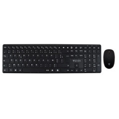 V7 CKW550FRBT tastiera Mouse incluso Universale USB + Bluetooth AZERTY Francese Nero